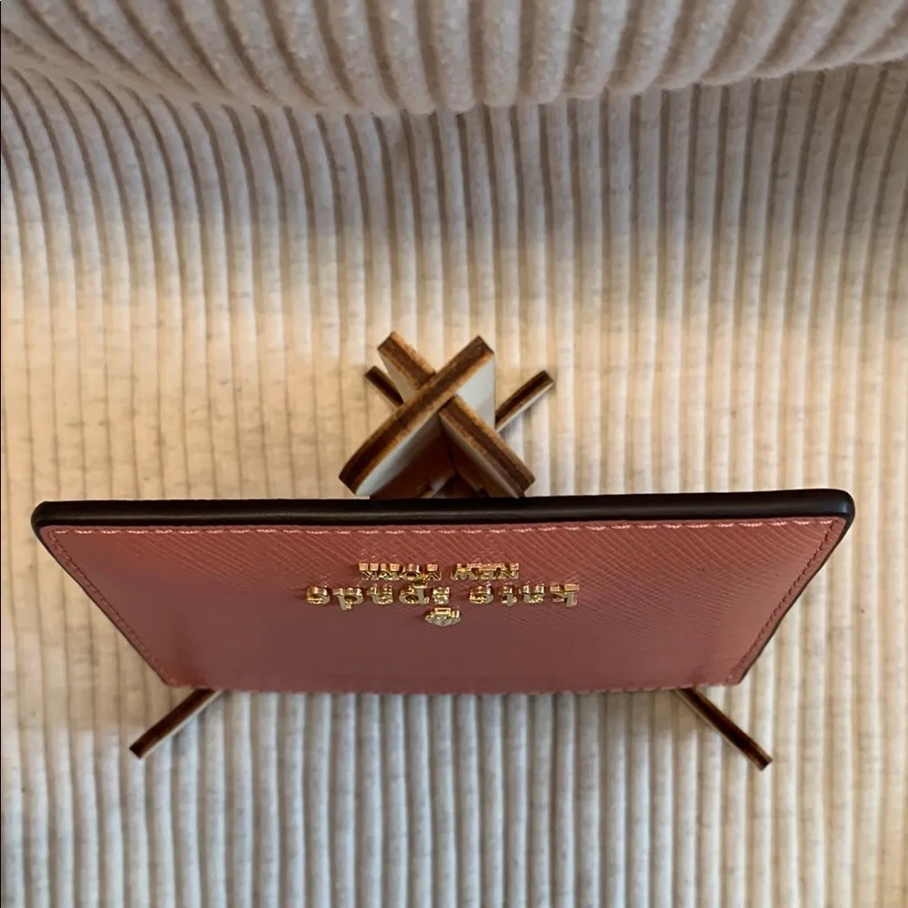 NWT - Kate Spade Madison Small Slim Card Holder in Terracotta Tile - Picture 7 of 16